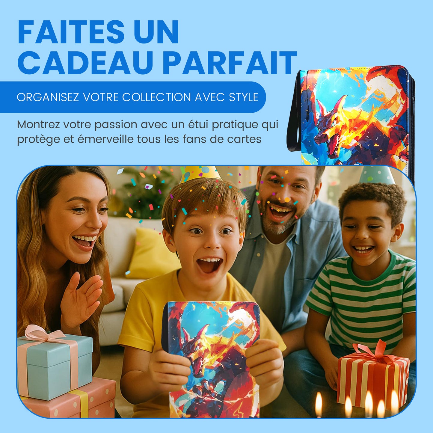 Pack classeur GIFTELLO 900 Cartes à collectionner