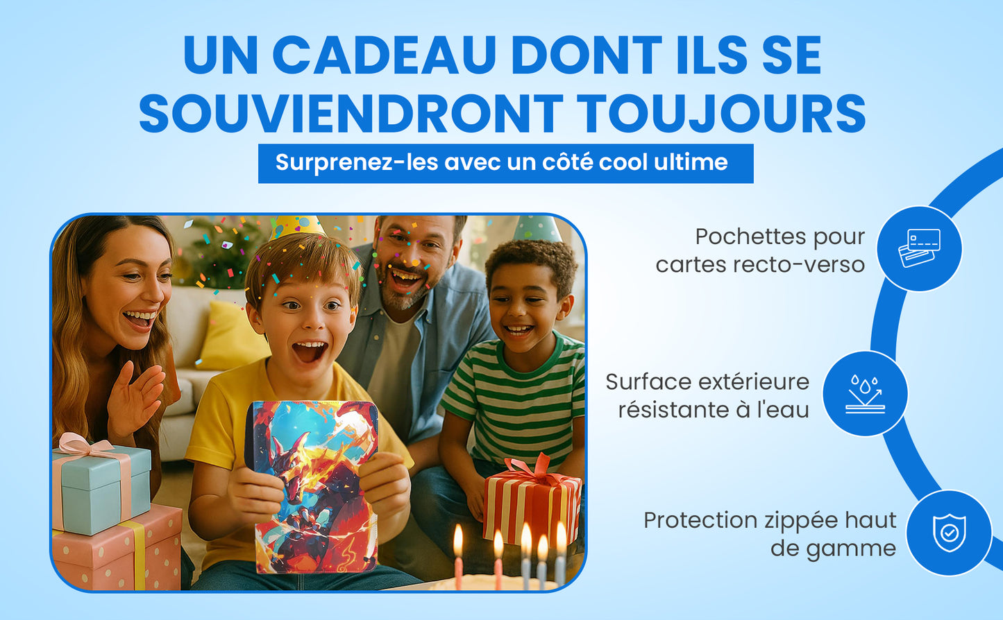 Pack classeur GIFTELLO 900 Cartes à collectionner